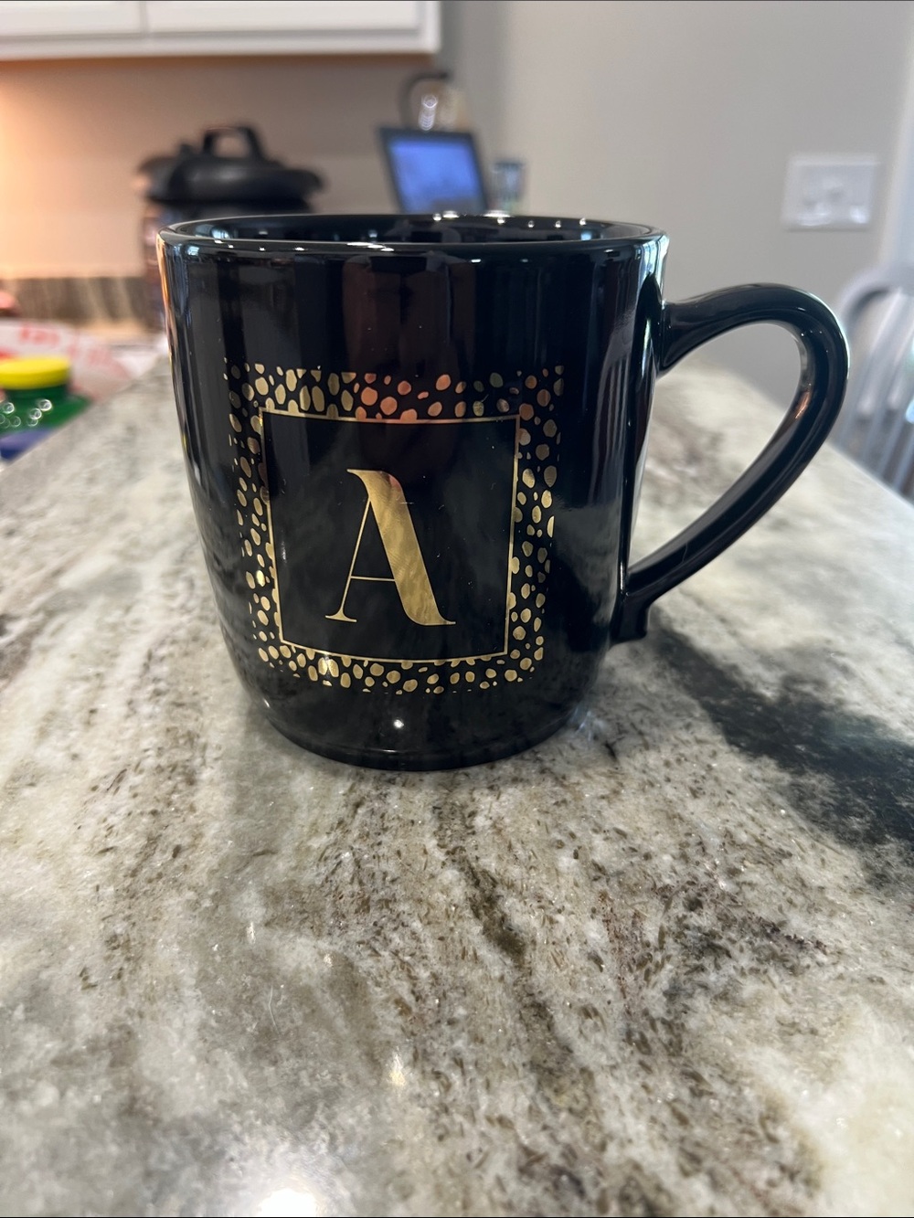 Black Ceramic Initial